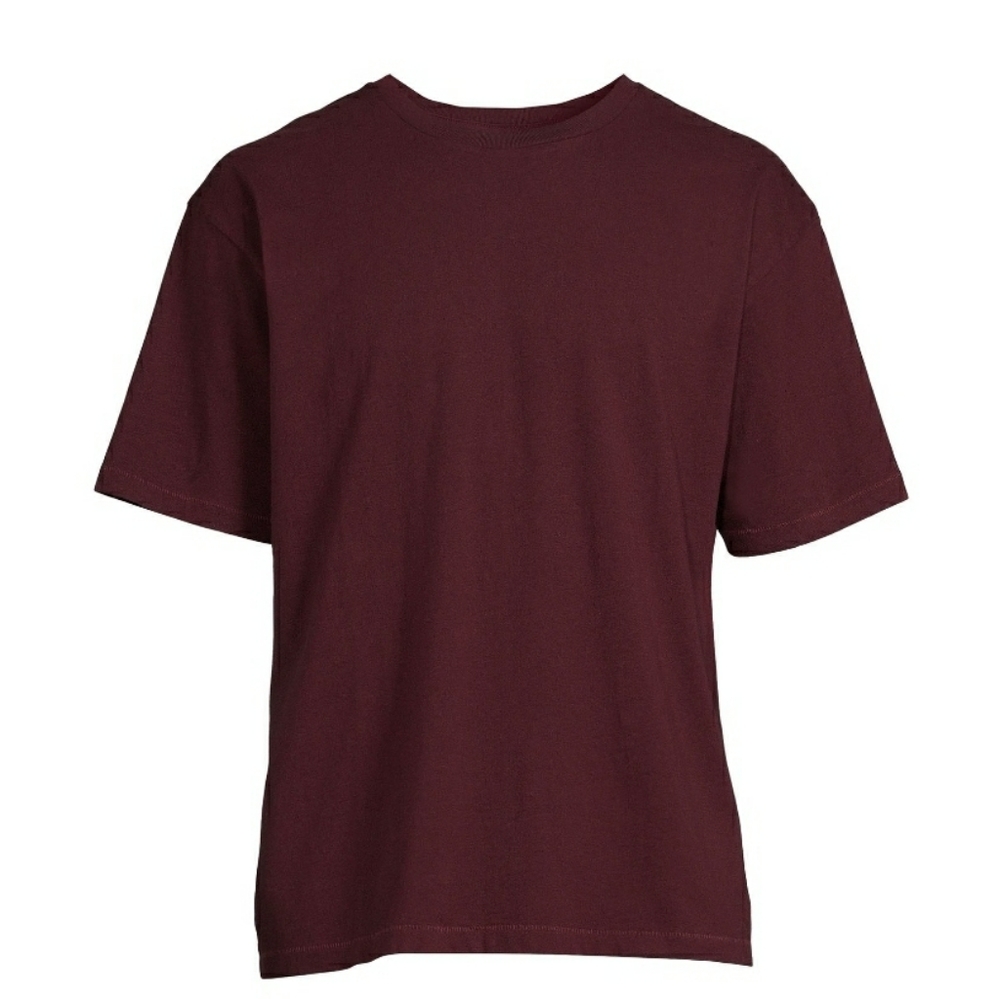 💖No Boundaries Men's Burgundy Wine Oversized Tee